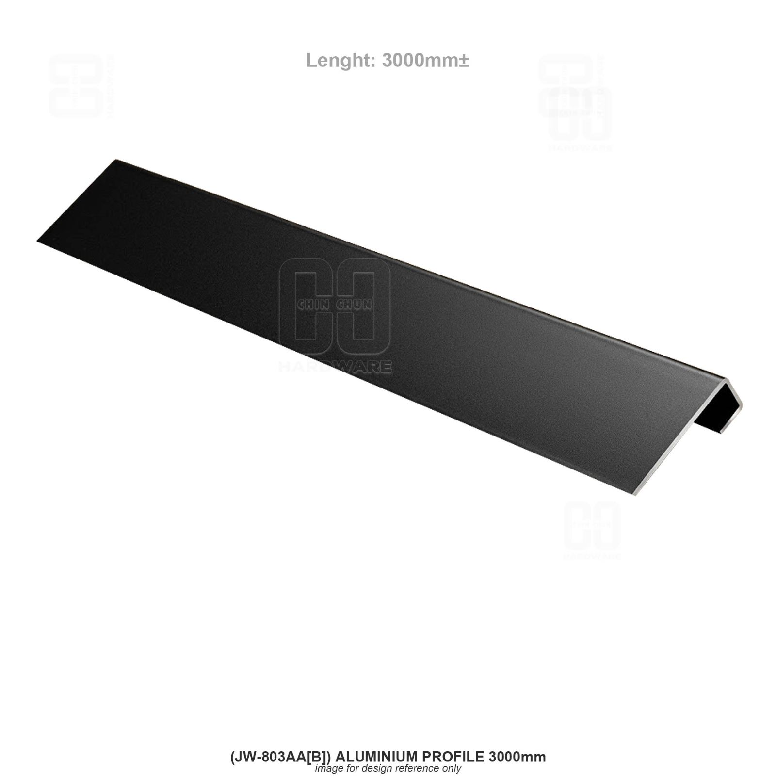 (JW-803AA[B]) ALUMINIUM PROFILE 3000mm