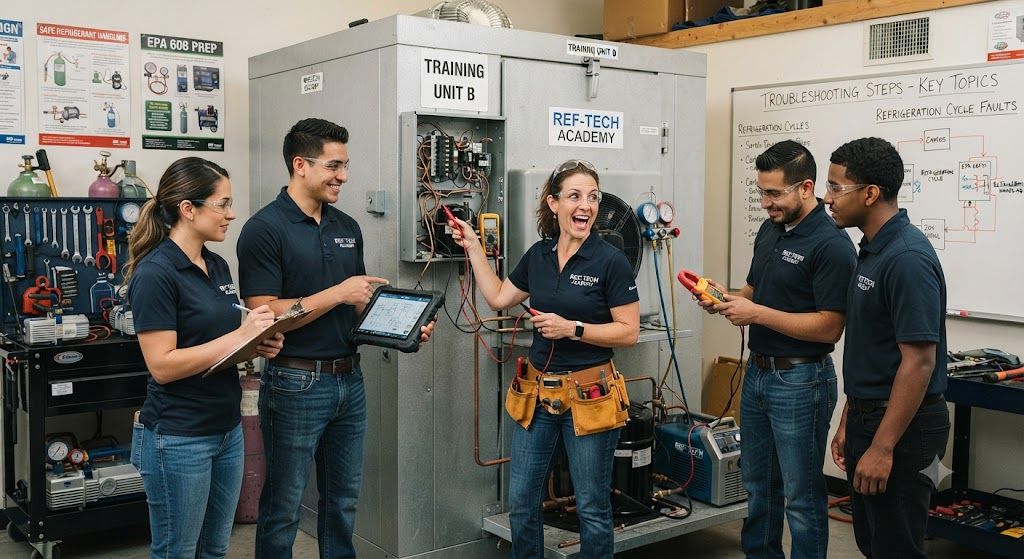 Refrigeration system troubleshooting training