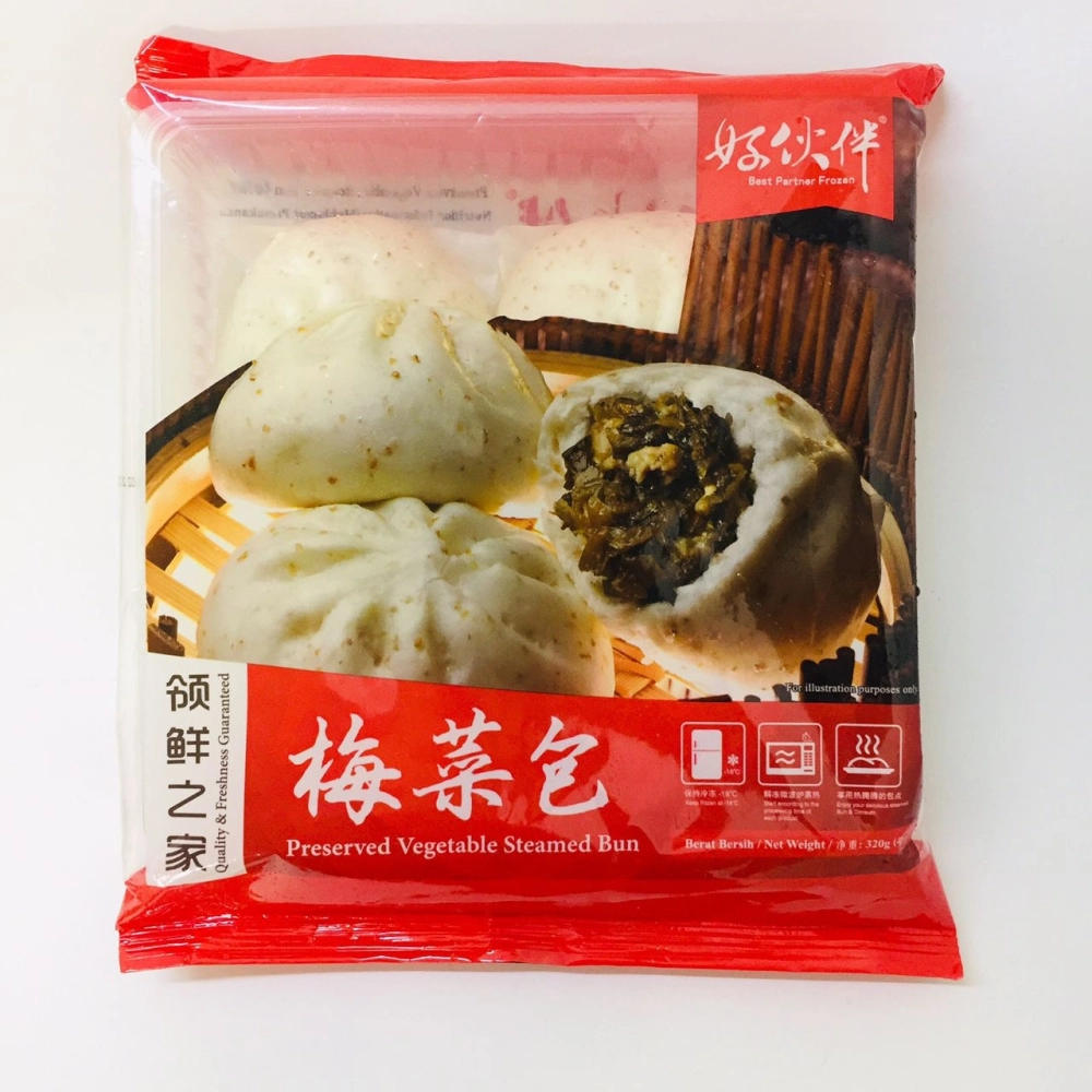 Best Partner Preserved Vegetable Steamed Bun好夥伴梅菜包4pcs