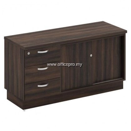 Sliding Door Cabinet + Fixed Pedestal 3Drawer Klang IPQ-YSP 6123 