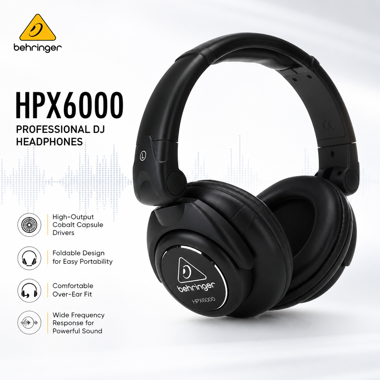 Behringer HPX6000 – Professional DJ Headphones