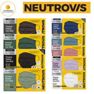 NEUTROVIS 4 PLY PREMIUM MEDICAL MASK TYPE IIR 50's - PREMIUM (EARLOOP ) *NEW*