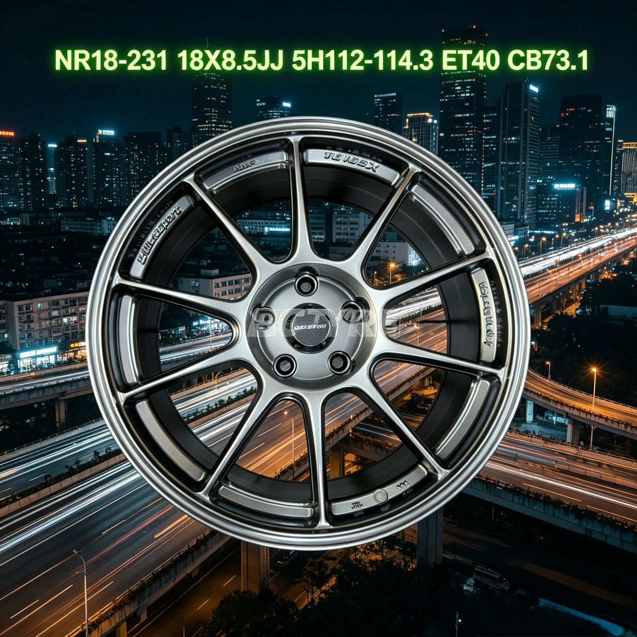 NR18-231 18X8.5JJ 5H112-114.3 ET40 CB73.1