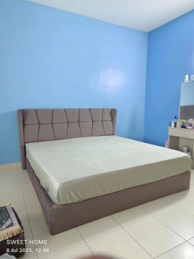 Headboard Divan Queen Size Bed Frame | Queen Size Mattress | Premium Dressing Table With Lights | Bedroom Set Furniture | Jitra | Muar Johor | Bertam Penaga | KL | Rawang Puchong