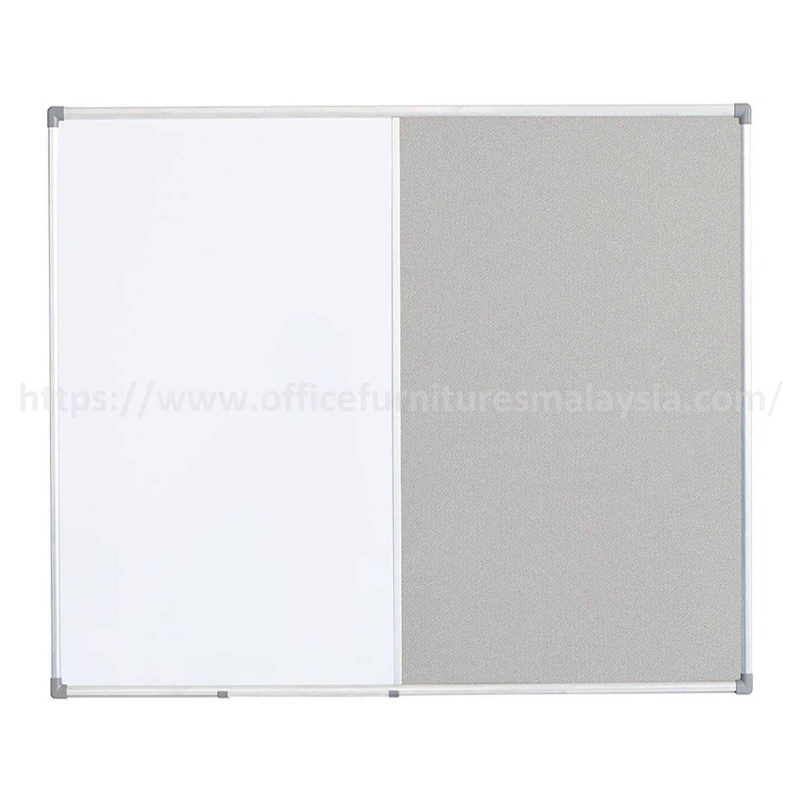 4 ft x 6 ft Aluminium Dual Fabric – White Board OFMDUT46