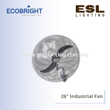 ECOBRIGHT 26" Industrial Wall Fan 195W - EB-26WF