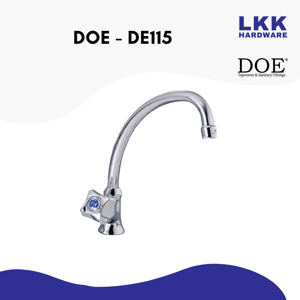 PILLAR-MOUNTED SINK TAP WITH ECLIPSE HANDLE