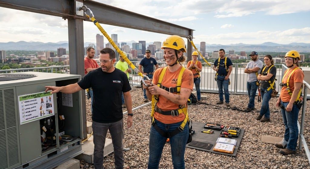 HVAC contractor height safety training requirements