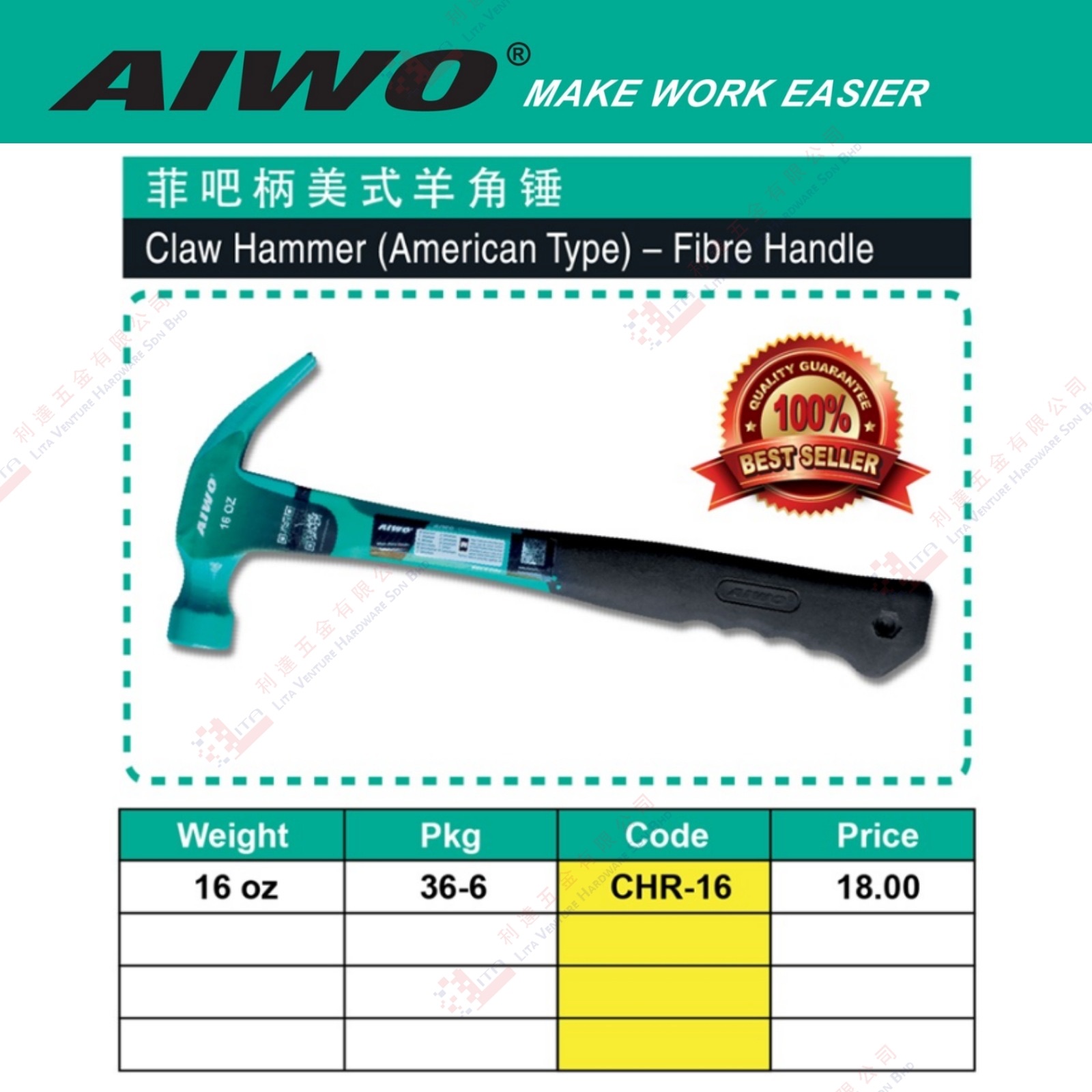 AIWO BRAND SLEDGE HAMMER - SHW02 SHW03 SHW04 SHW06 SHW08 SHW10 SHW12