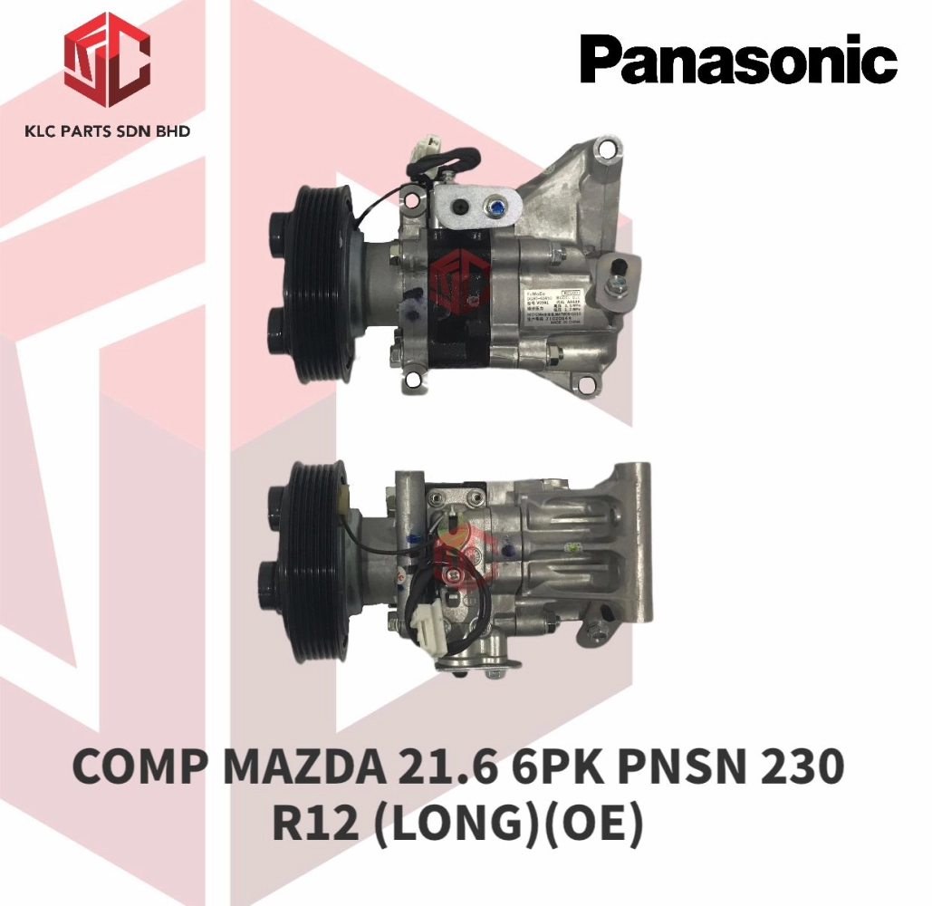 COMPRESSOR MAZDA 21.6 6PK PNSN 230 R12 (LONG)(0E)