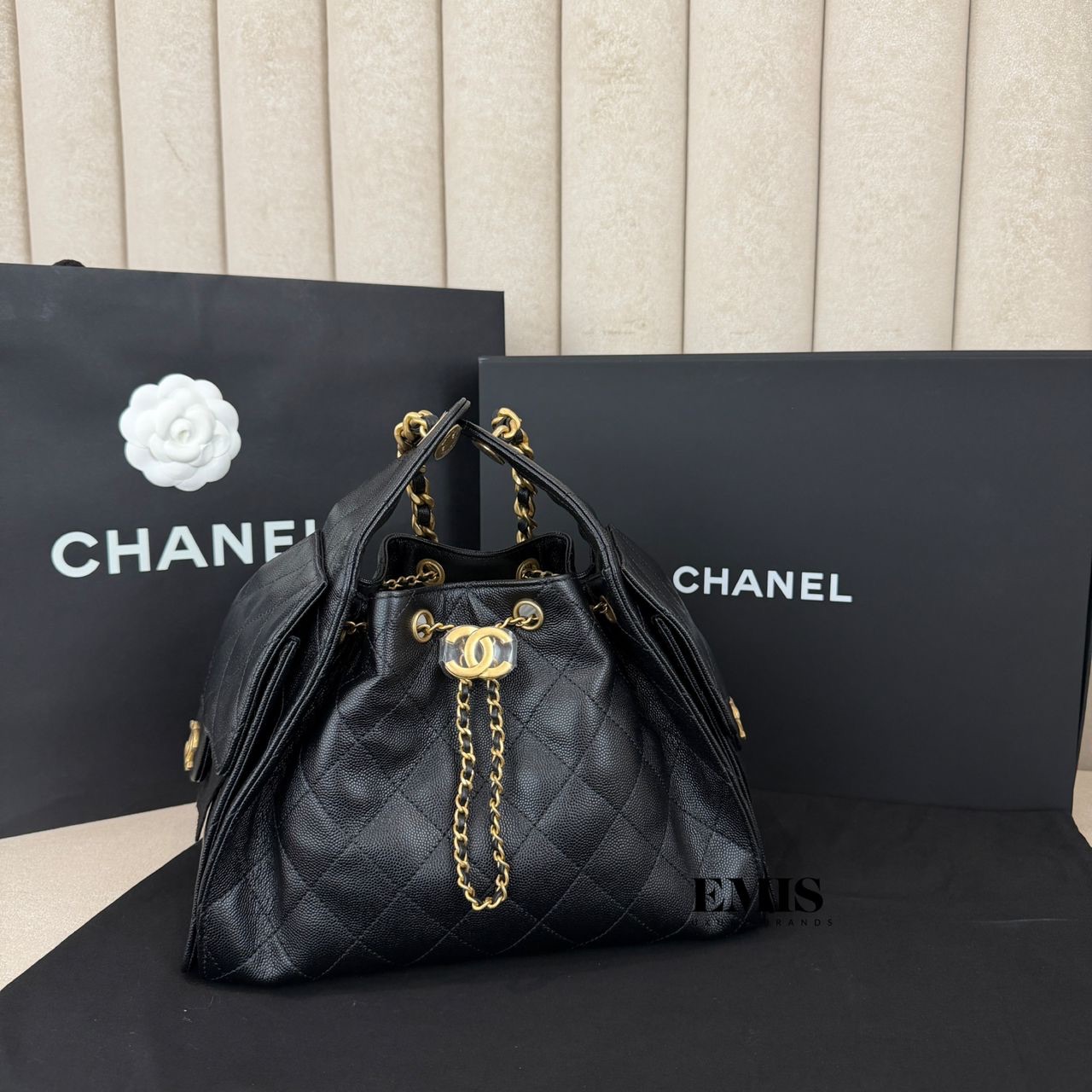 Chanel Caviar 25 Hobo Small- Brand New Luxury Bag