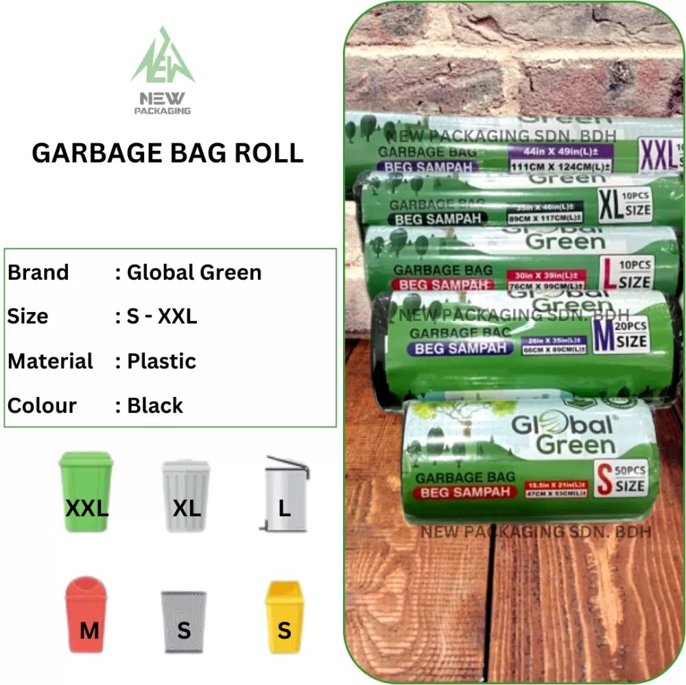 Garbage Bags (XL) - 10 Pcs Pack