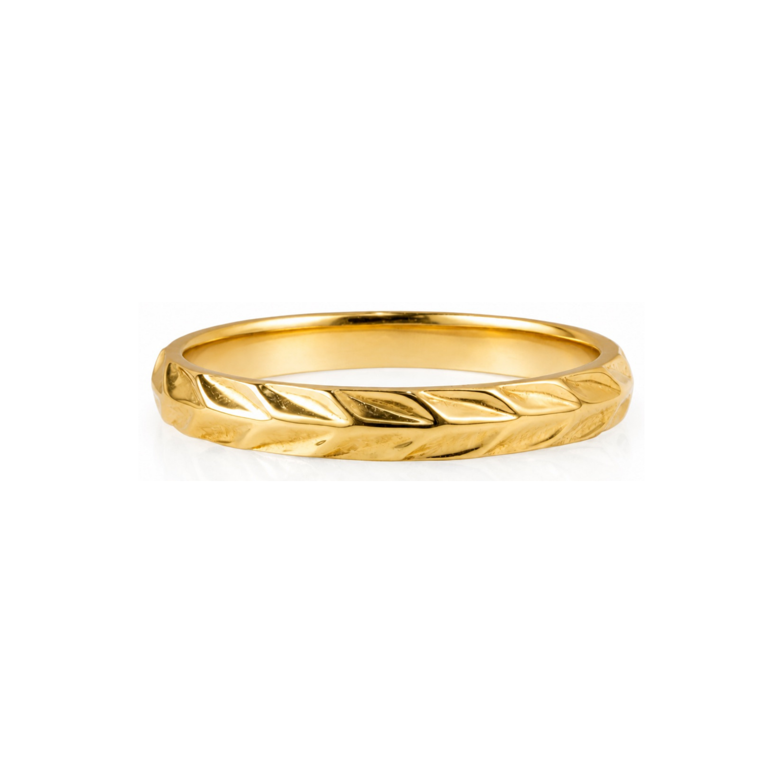 Roman & Co庐 Valtor Carved Wedding Band