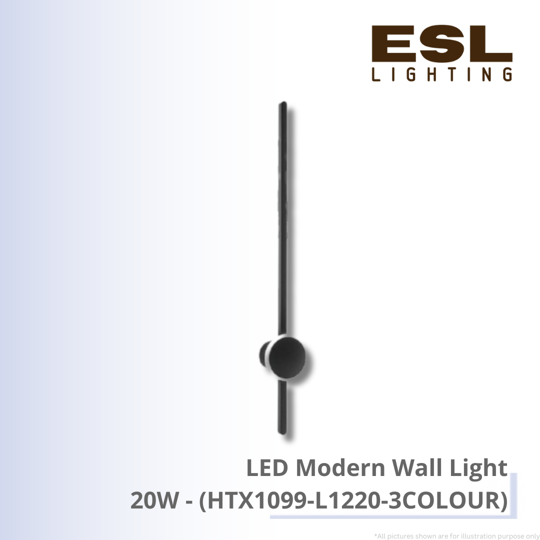 LED Modern Wall Light 20W - HTX1099-L1220-3COLOUR