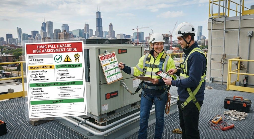 HVAC fall hazard risk assessment guide