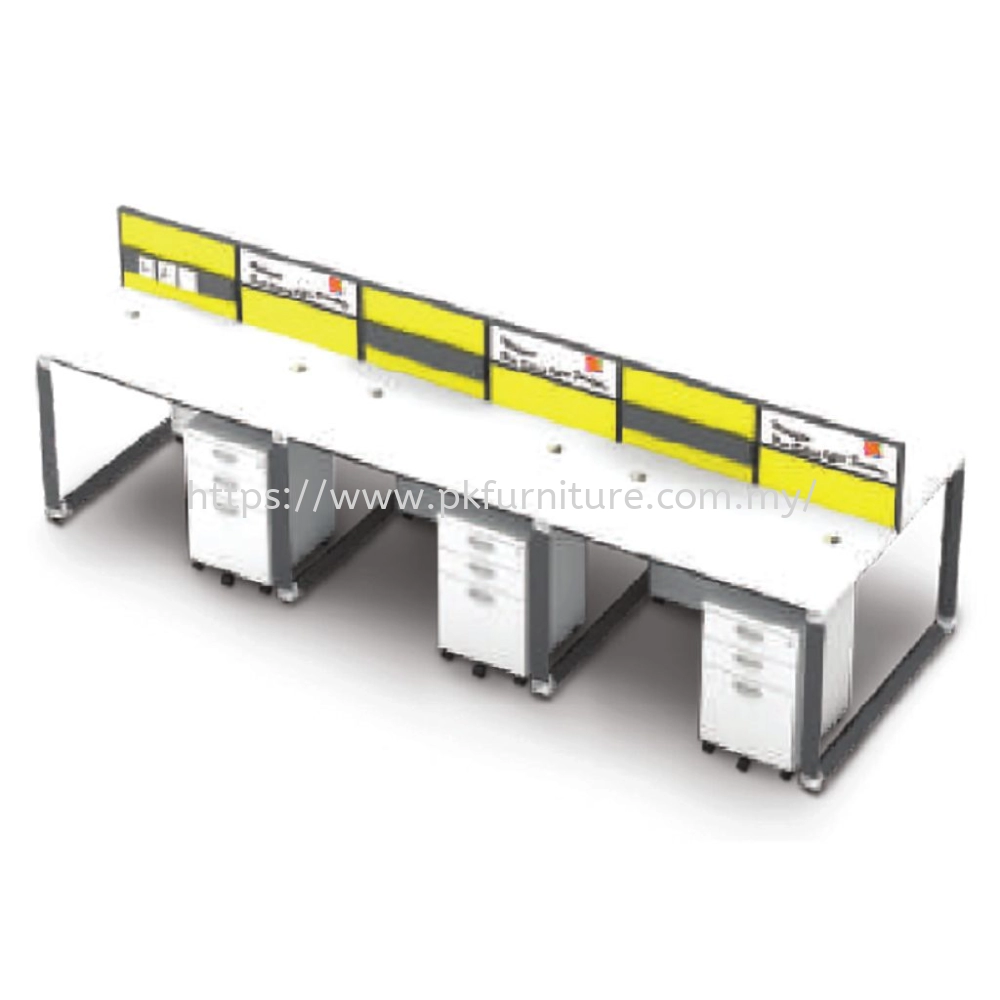 Desking Panel System 30 - 6 Pax Office Workstation