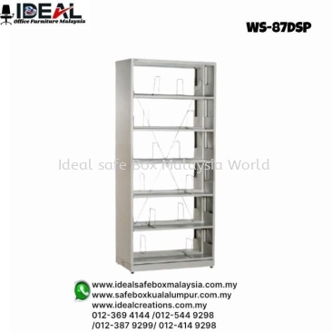 Office Steel Furniture Double Sided Library Shelving With Side Panel - Starter Bay