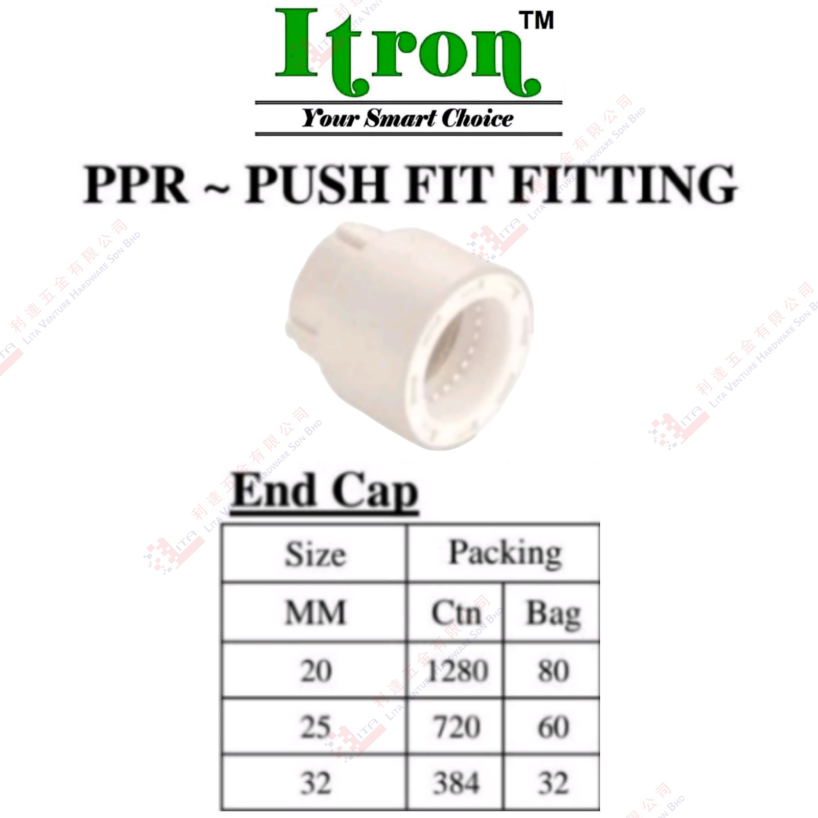 ITRON BRAND END CAP - PPR