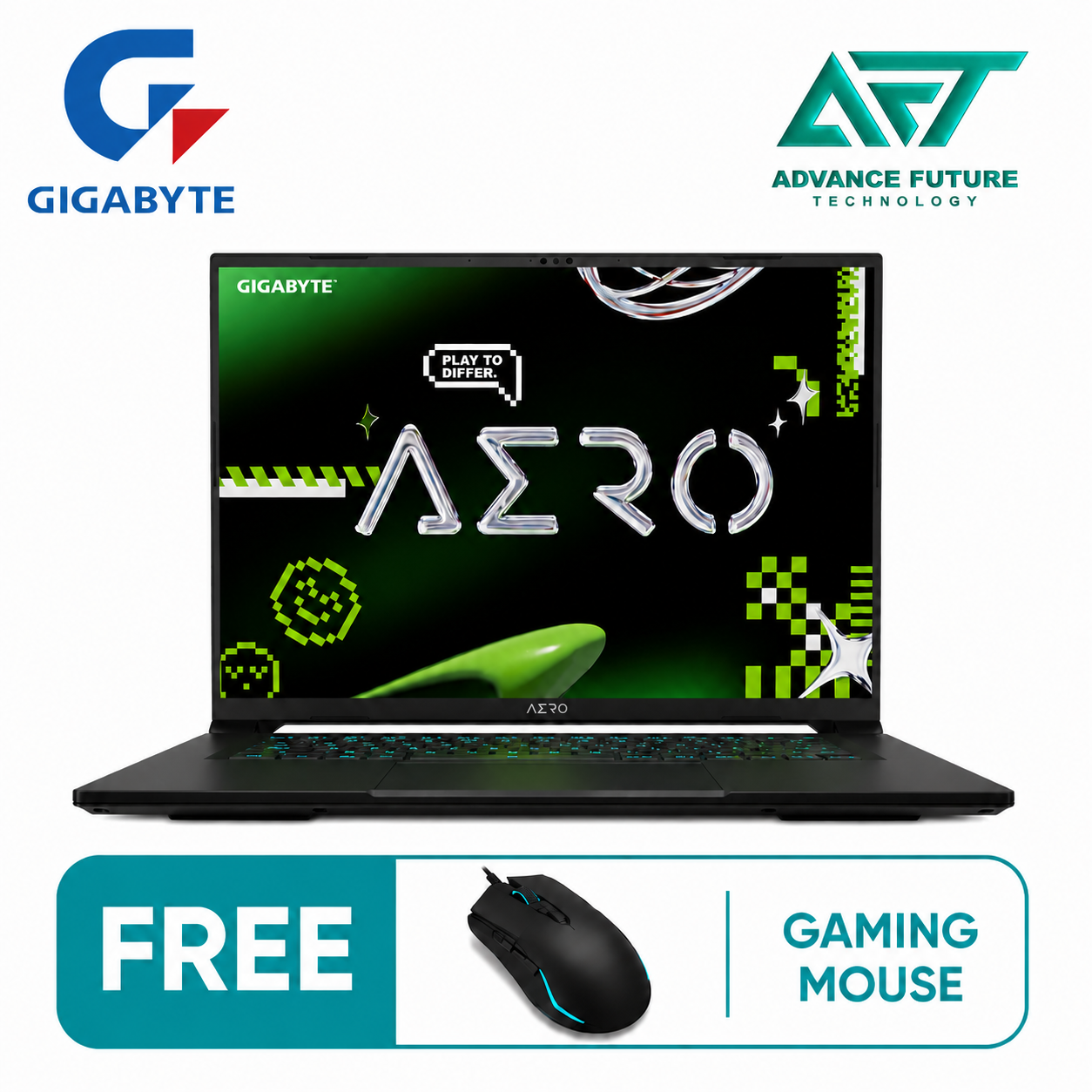 Gigabyte Aero X16 1VH93-MY894AH 16'' WUXGA 165Hz Gaming Laptop Space Grey ( AMD Ryzen AI 7 350 ,16GB, 1TB, RTX5060, W11 )