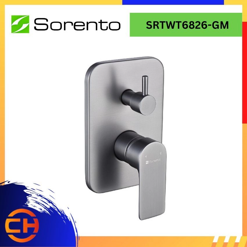 SORENTO BATHROOM SHOWER MIXER TAP SRTWT6826-GM Concealed Bath & Shower Mixer Tap with Diverter