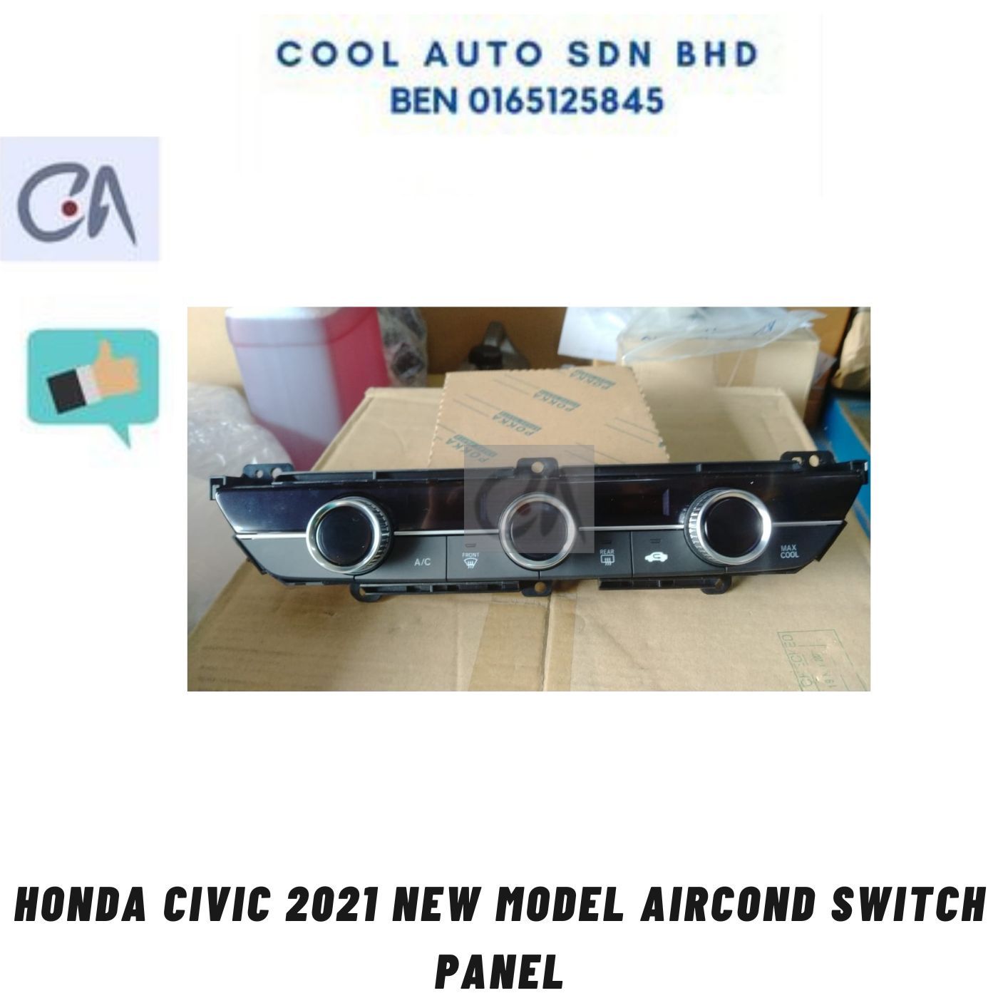 Aircond Switch Panel Honda Civic 2021 New Model 