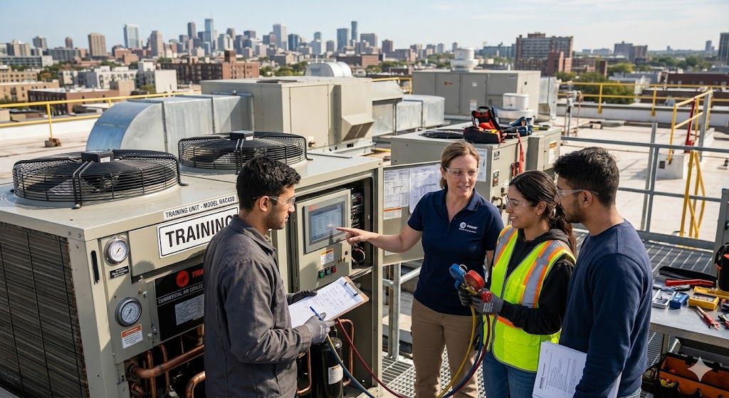Commercial air cooled chiller training