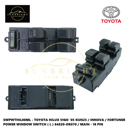 SWPWTAMO - TOYOTA AVANZA '06 D285W POWER WINDOW SWITCH MAIN ( ORG )