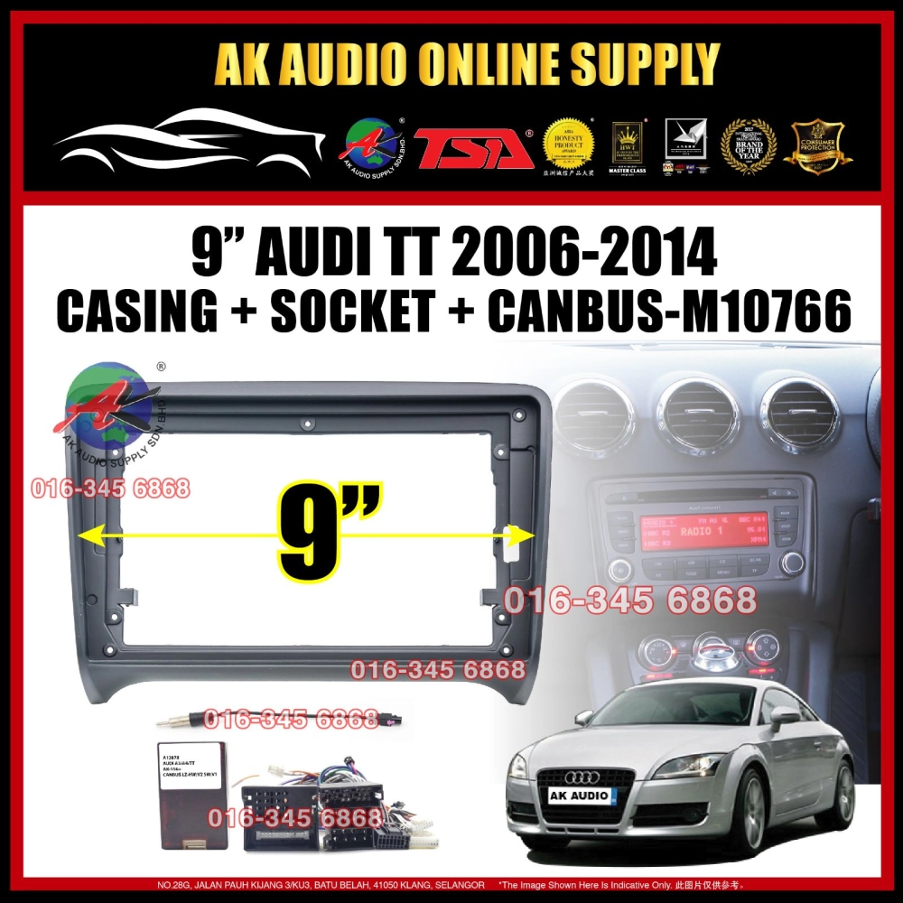 T5 DSP CarPlay◾ TSA Audi TT 2006 - 2014 Android 9'' inch Car Player Monitor