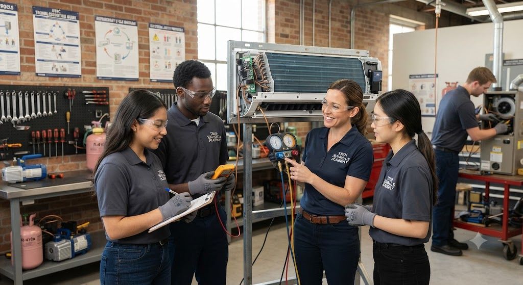 HVAC servicing practical training