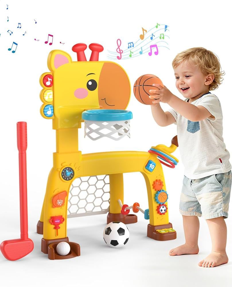 Baoli Giraffe 4-in-1 Sports Centre – Multi-Sports Educational Play Set for Kids