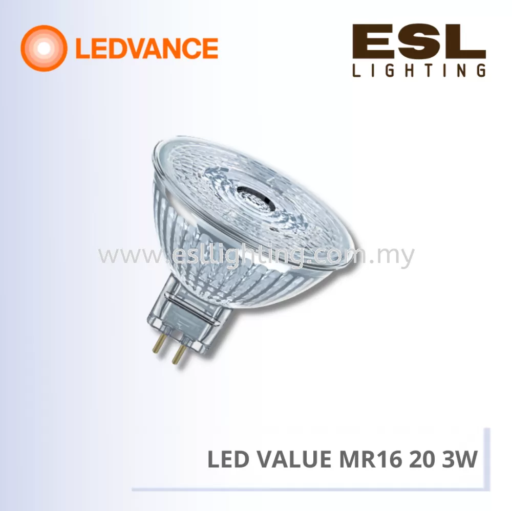 LEDVANCE LED VALUE MR16 GU5.3 3W - 4058075587519