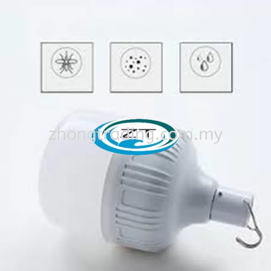 Solar Rechargeable Bulb c/w Battery Indicator Light