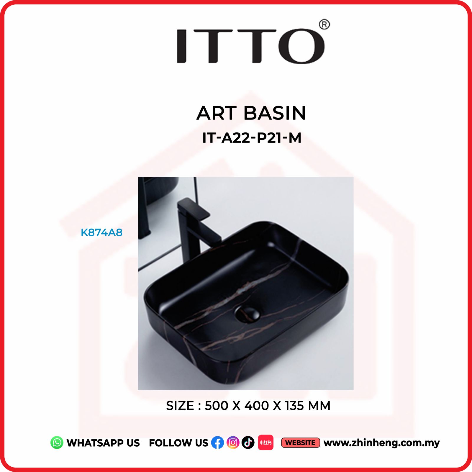 ITTO ART BASIN IT-A422-P21-M