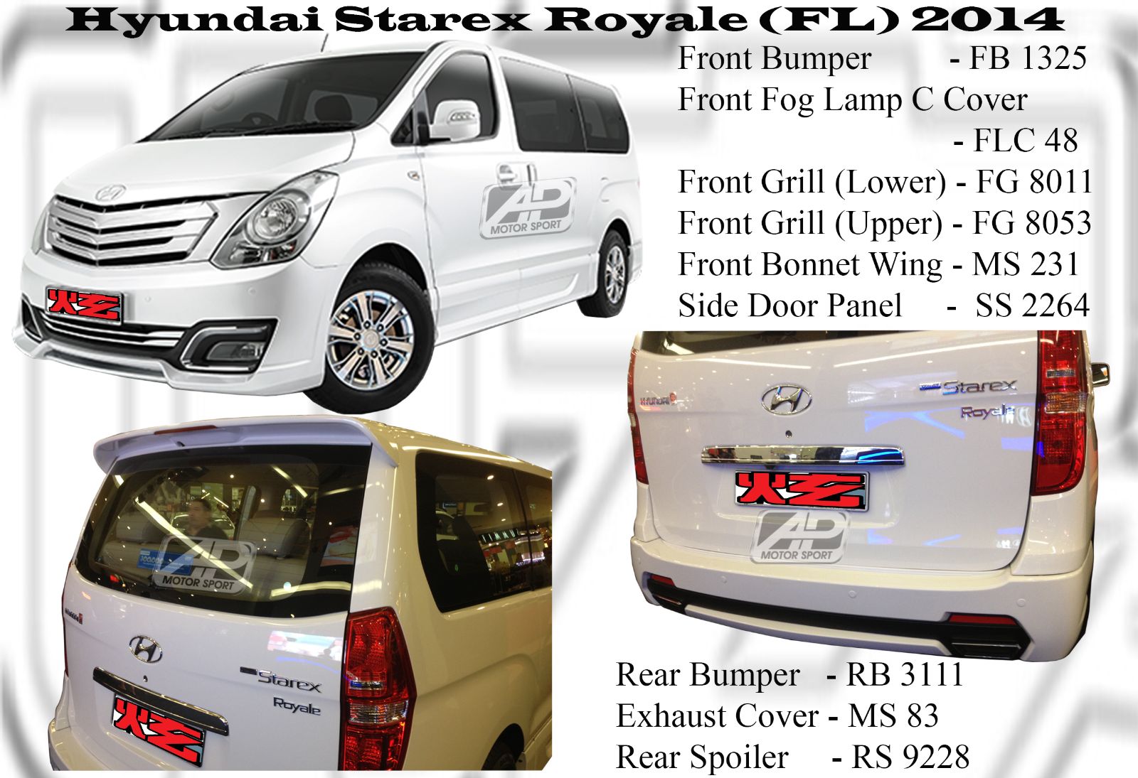 Hyundai Starex 2014 Bumperkits