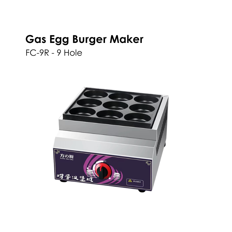 ONGPLAS Gas Egg Burger Maker 9 Hole