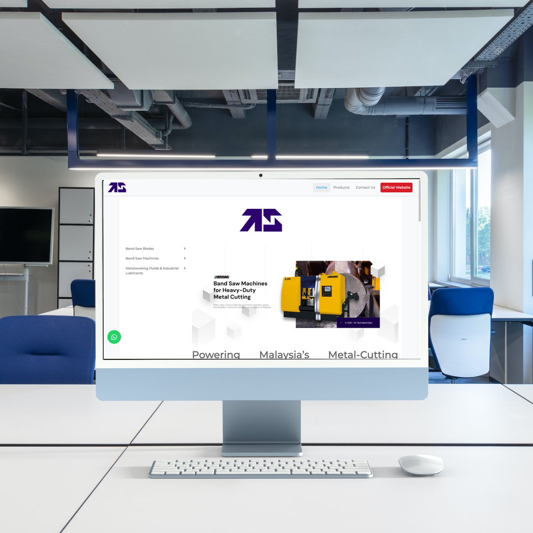 Band Saw Blade & Machine Supplier Web Design | SEO | Digital Marketing | Selangor