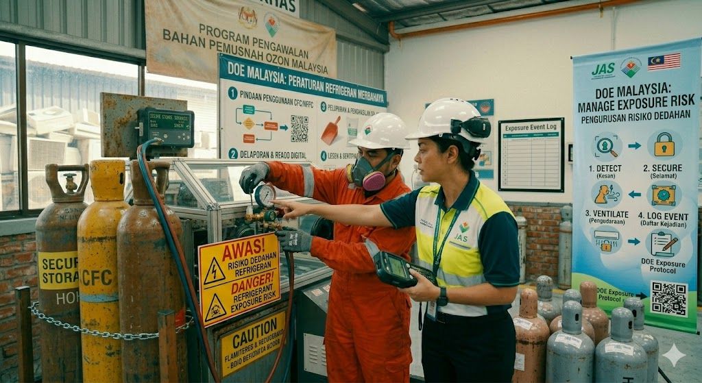 refrigerant exposure risk management Malaysia DOE