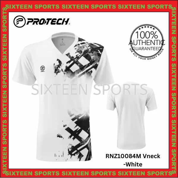PROTECH Dry Fit Sport Graphic T-Shirt | White | RNZ10084M