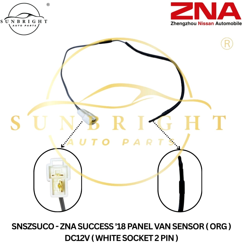 SNSZSUCO - ZNA SUCCESS '18 PANEL VAN SENSOR ( ORG ) DC12V ( WHITE SOCKET 2 PIN )