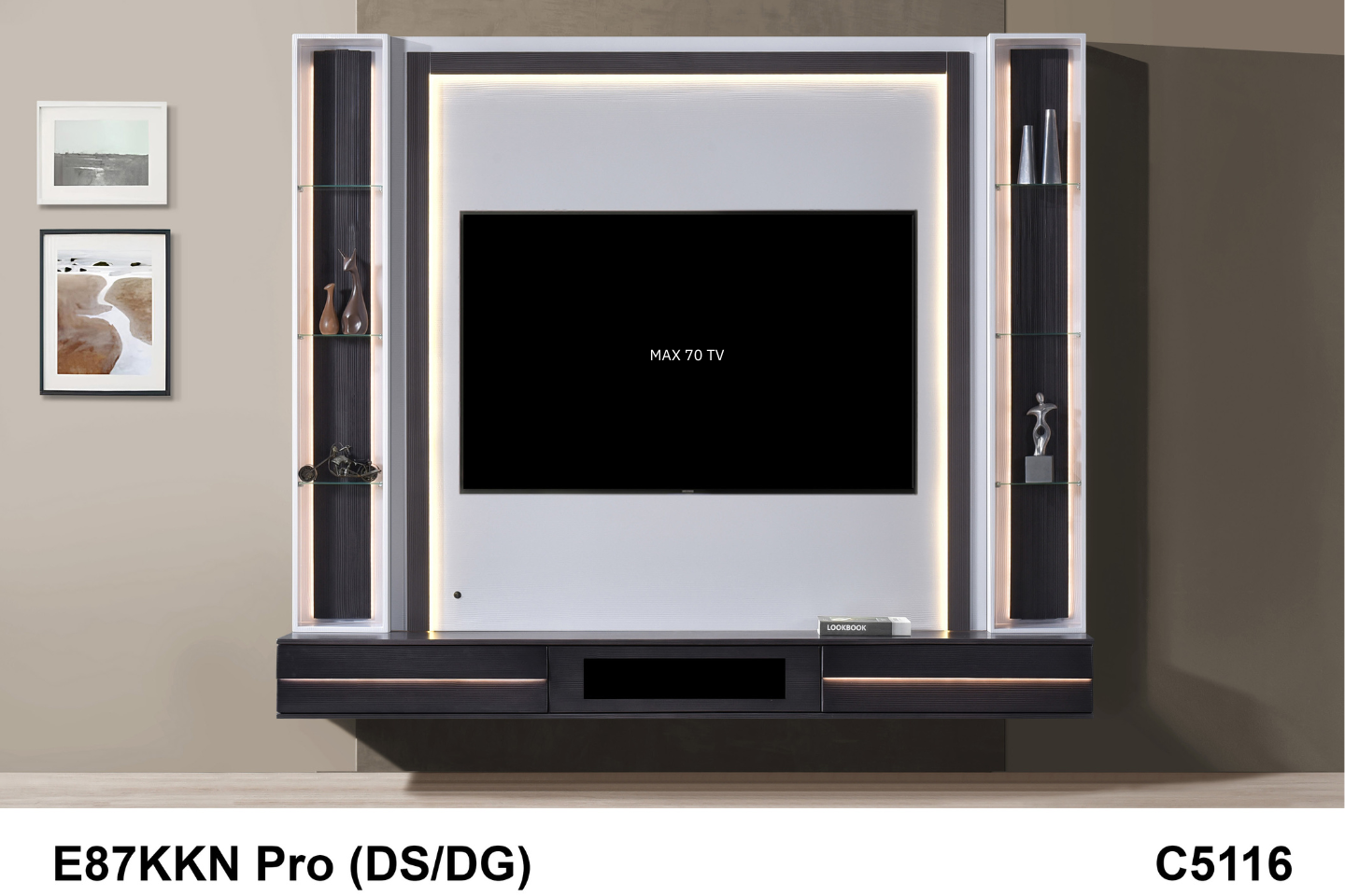 WALL TV CABINET - E87KKN PRO (DS/DG) C5116
