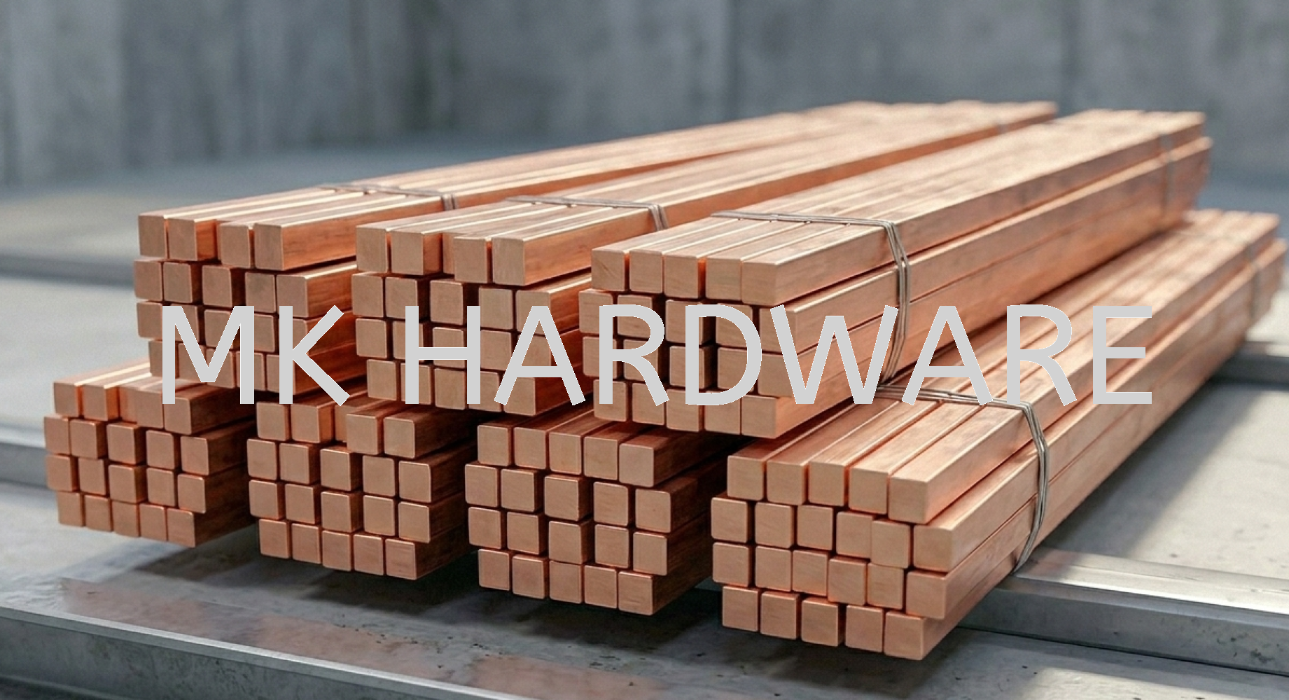 CHROMIUM COPPER SQUARE BAR 25MM
