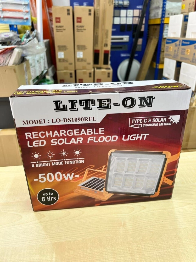 Lite-On 500W LED Solar Floodlight 