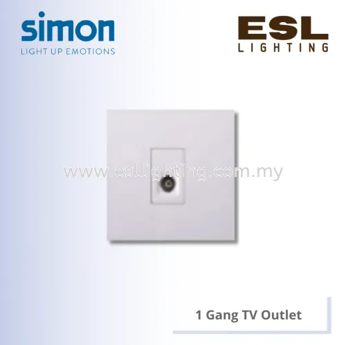 SIMON E6 SERIES 1 Gang TV Outlet - 725111