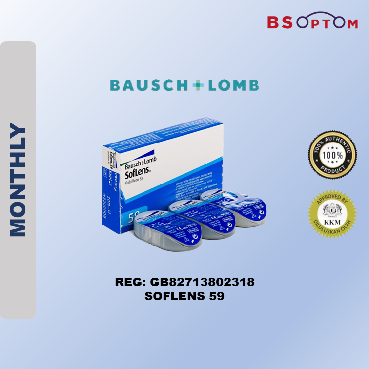 Bausch+Lomb Soflens 59 Monthly Contact Lenses (6pcs)