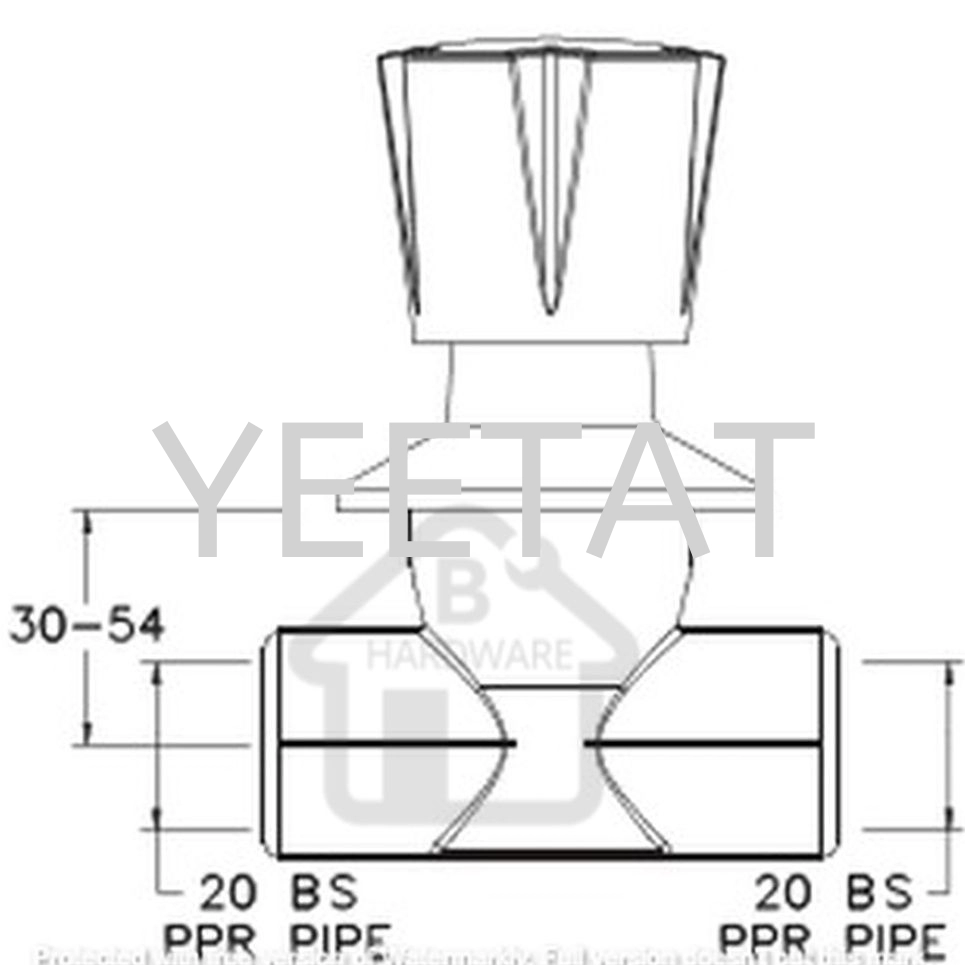 High Quality Wafertech Flange Stop Cock Conceal Monaco Handle