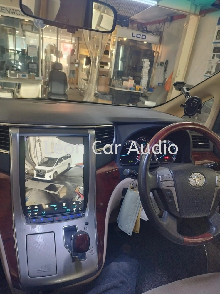 Toyota Vellfire Alphard anh20 home theater system oem 12.1" tesla android 4ram 64gb 360 3D panoramic view parking recorder camera player