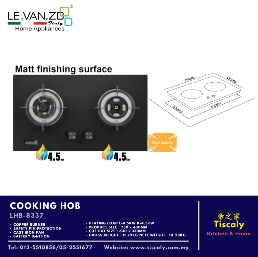LEVANZO COOKING HOB LHB-8337