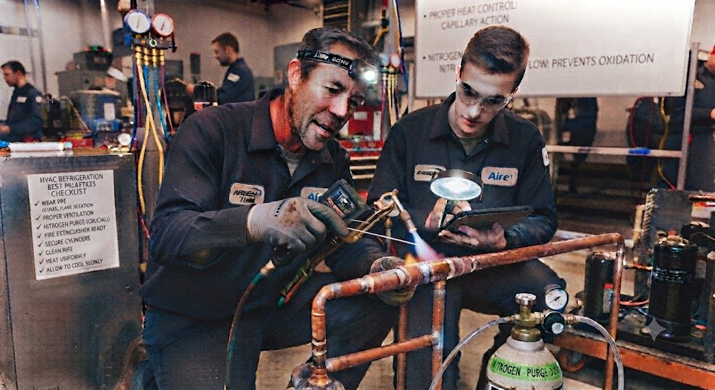 advanced HVAC refrigeration copper brazing best practices