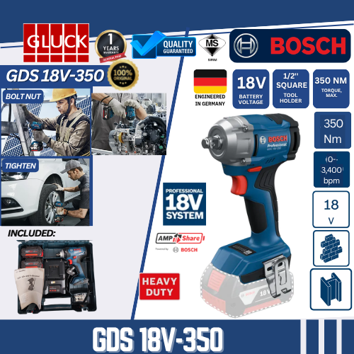 GDS 18V-350 BOSCH IMPACT WRENCH GDS 18V-350