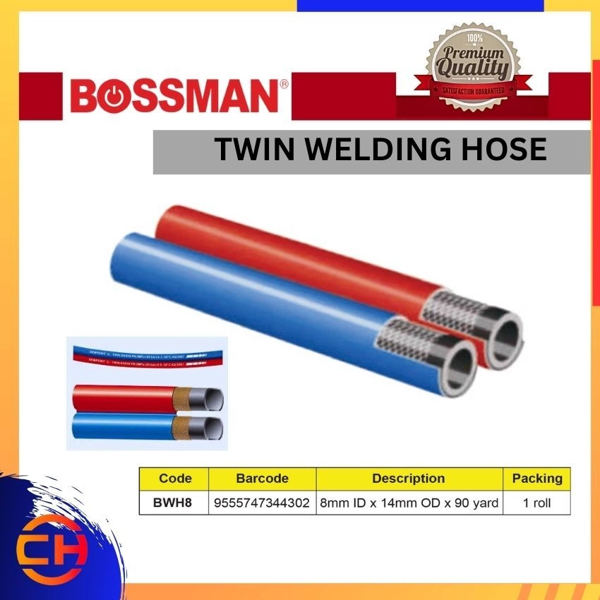 BOSSMAN WELDING ACCESSORIES BWH8 TWIN WELDING HOSE 